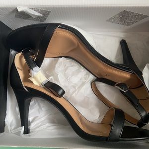 Lane Bryant pitch black 9W high heels